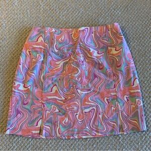 Colorful mini skirt- size 7